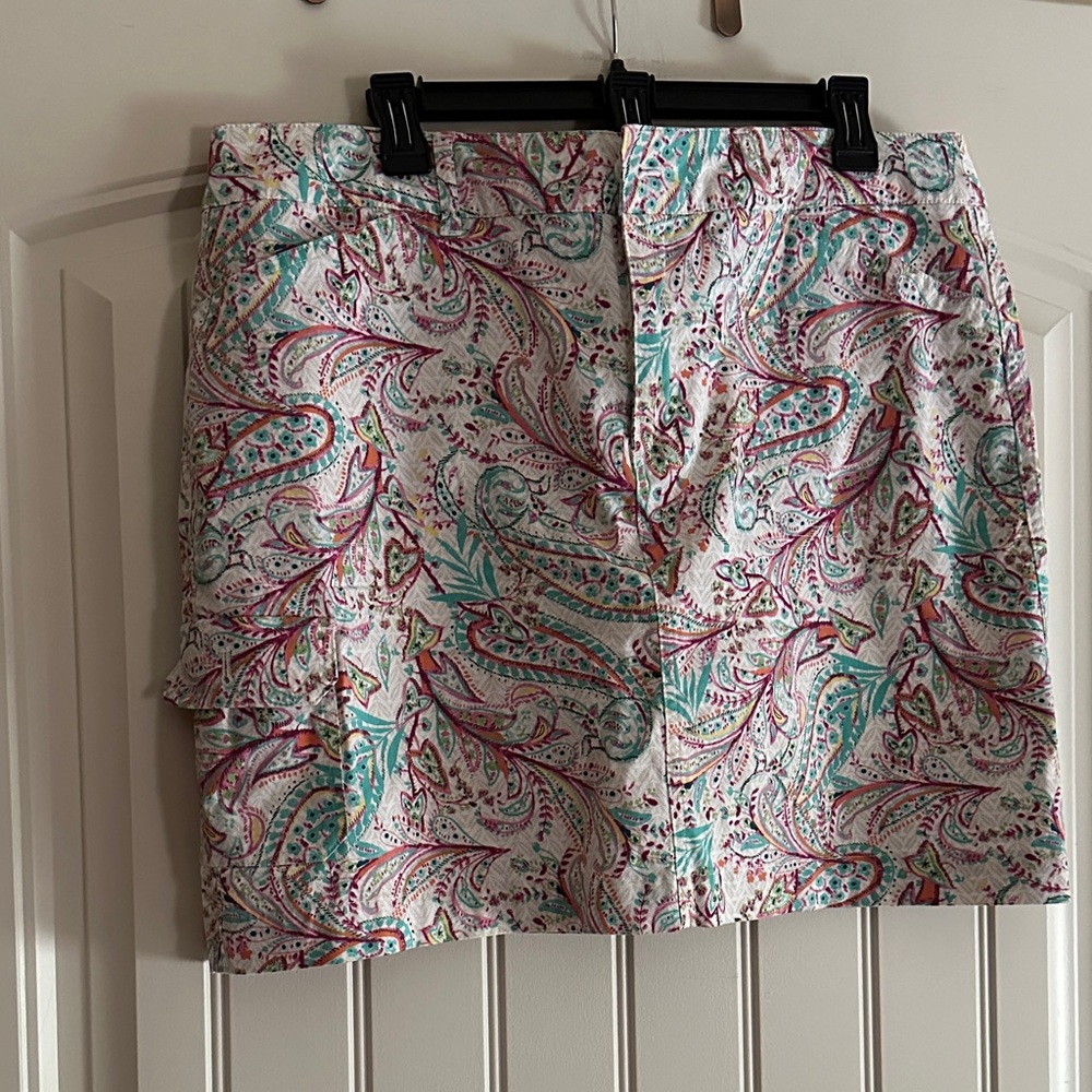 Christopher & Banks Paisley Skort - Multicolor